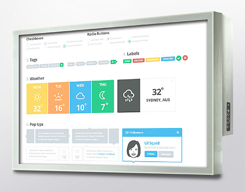 Stainless Steel SmartChassis 65" Monitor